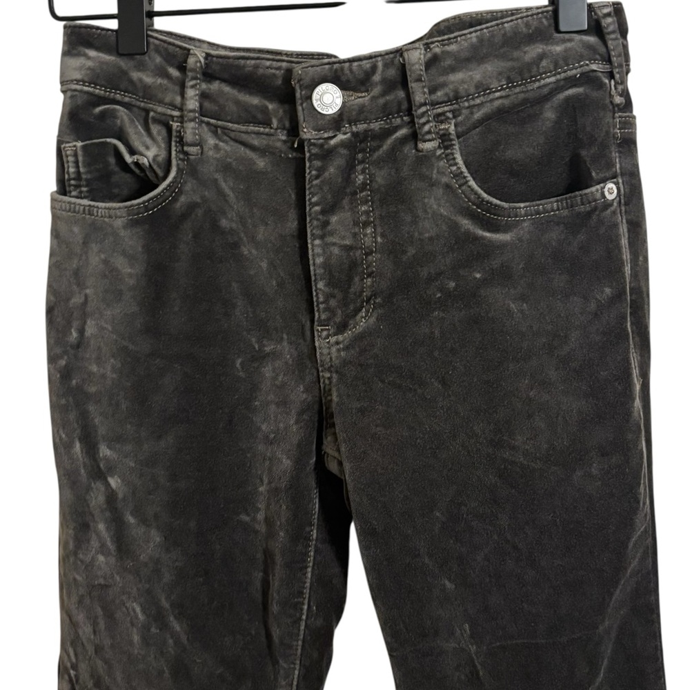 Pilcro‎ Demilune Boot Bootcut Dark Gray Velvet Pants Size 26 - Picture 2 of 10